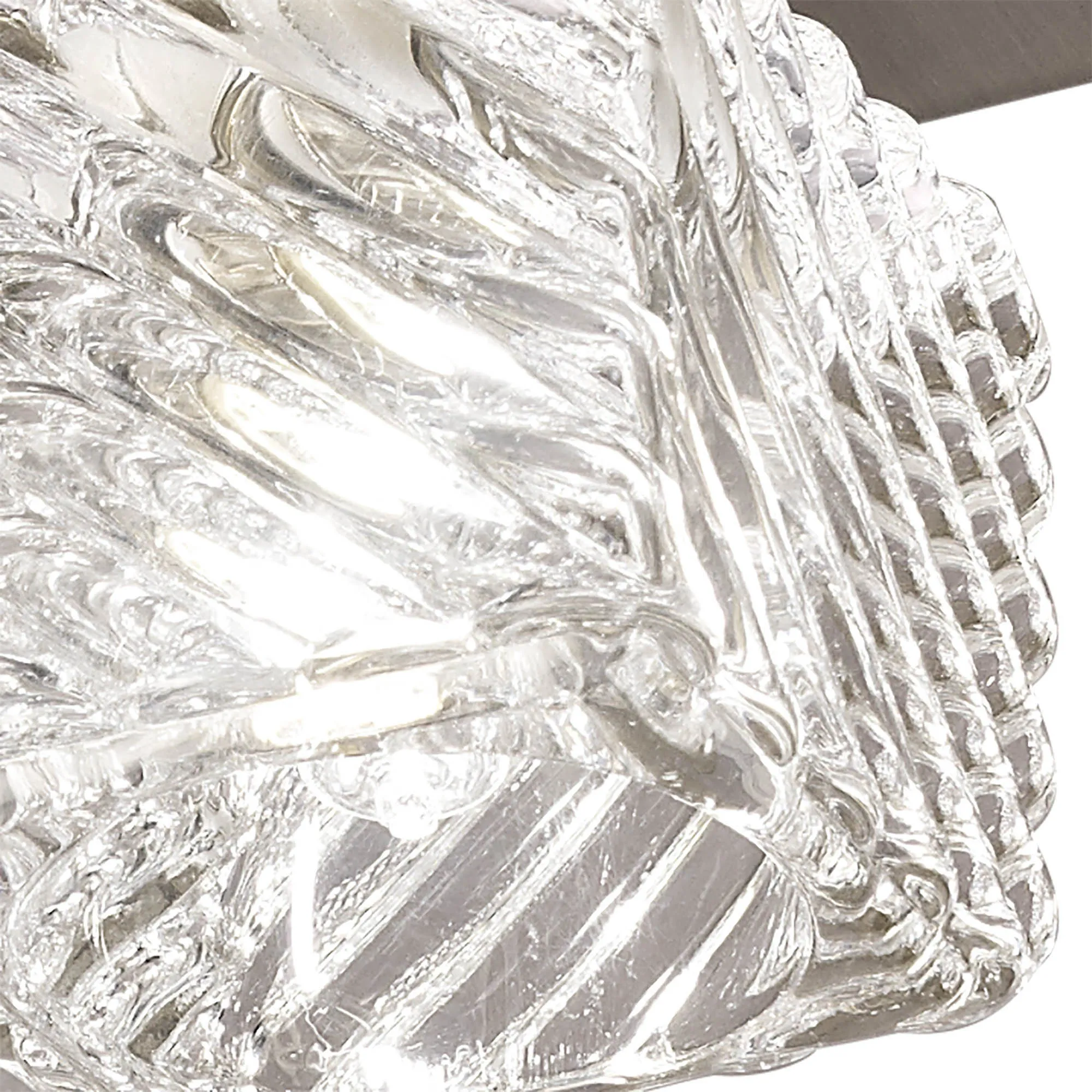 Accor Glass Square Ceiling Flush 5 Light Antique Brass D0164  Deco Accor